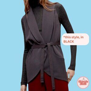 Aritzia x  Wilfred "Normandie" Vest in BLACK